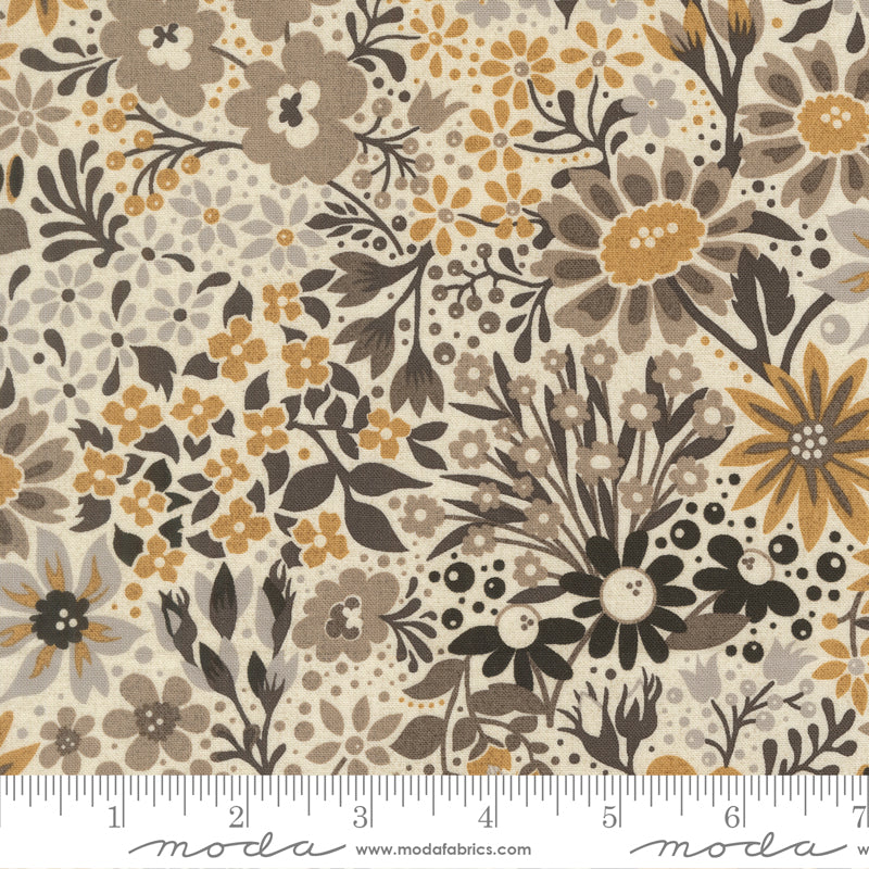 Posh Florals Ivory Whisper - 30770 11 by Basic Grey for Moda