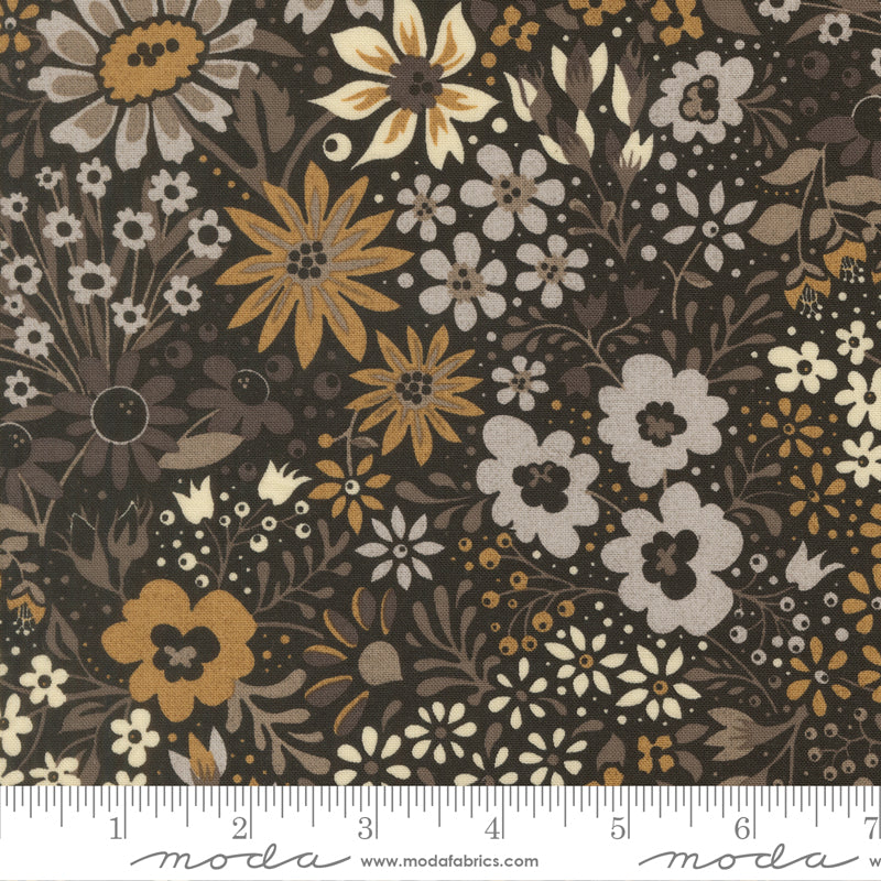 Posh Florals Onyx Noir - 30770 12  by Basic Grey for Moda
