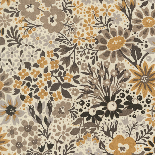 Posh Florals Ivory Whisper - 30770 11 by Basic Grey for Moda