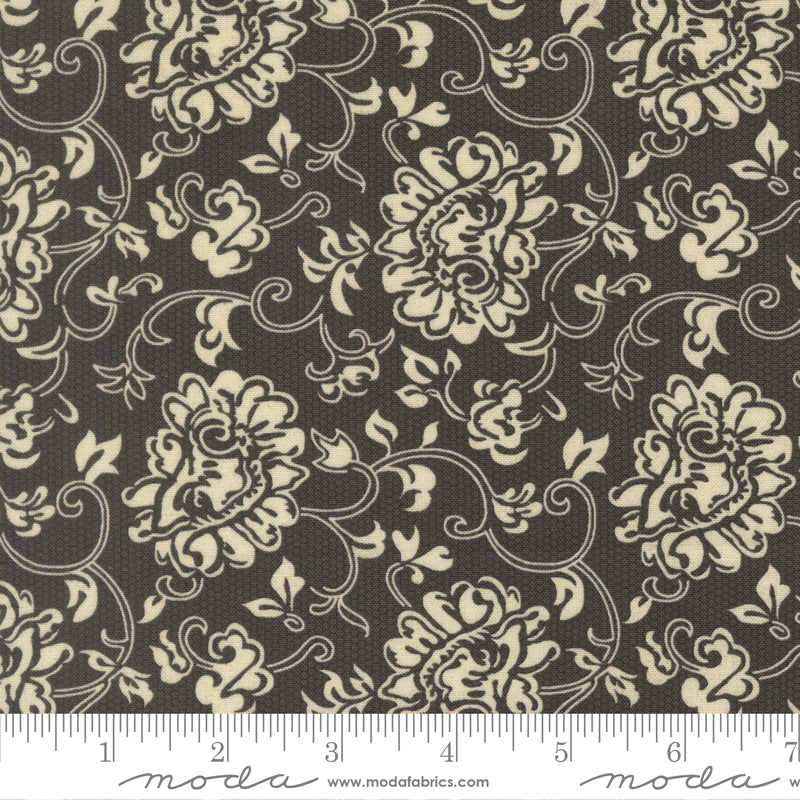 Posh Echo Florals Block Print Lace Dusk - 30771 23 by Basic Grey for Moda