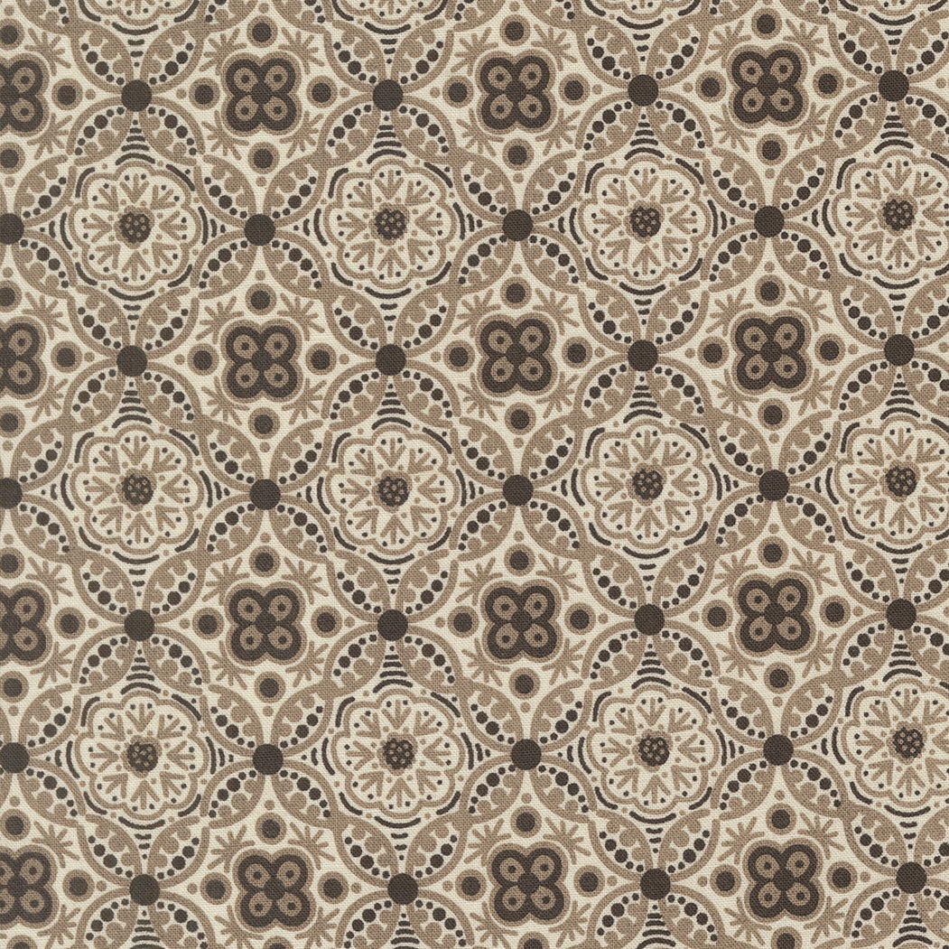 Posh Filigree Damask Medallion Shadow Mist - 30772 12 by Basic Grey for Moda