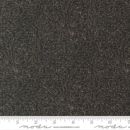 Posh Threadwork Blenders Scroll Onyx Noir - 30773 18 by Basic Grey for Moda