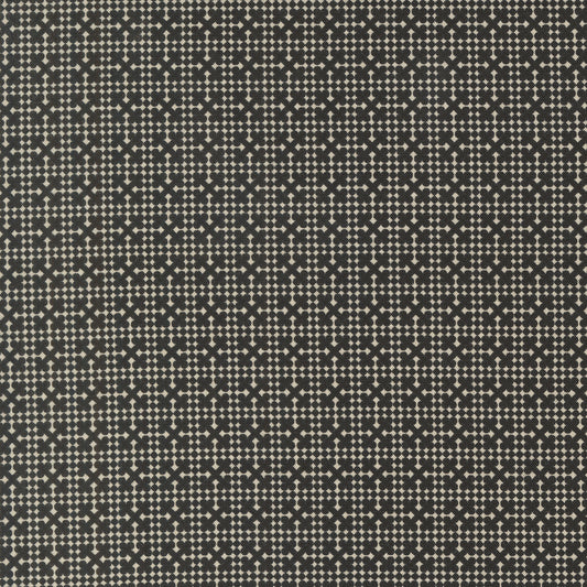 Posh Netting Blenders Check Onyx Noir - 30776 14 by Basic Grey for Moda