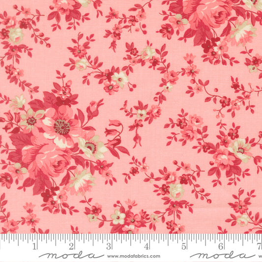 Petals and Polka Dots Blossoms Florals Blush - 3080 14 - by Bunny Hill Designs for Moda
