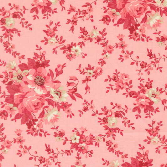 Petals and Polka Dots Blossoms Florals Blush - 3080 14 - by Bunny Hill Designs for Moda