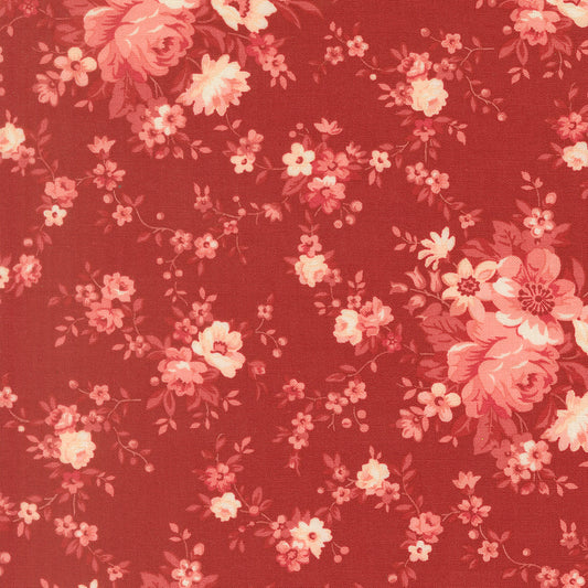 Petals and Polka Dots Blossoms Florals Rose - 3080 20 - by Bunny Hill Designs for Moda