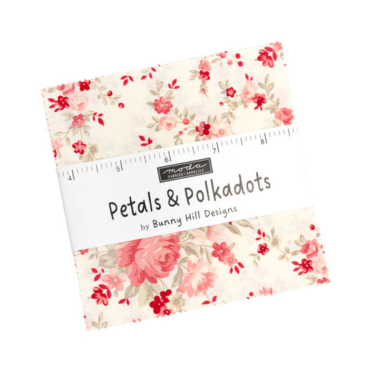 Petals and Polka Dots Charm Pack by Bunny Hill Designs for Moda