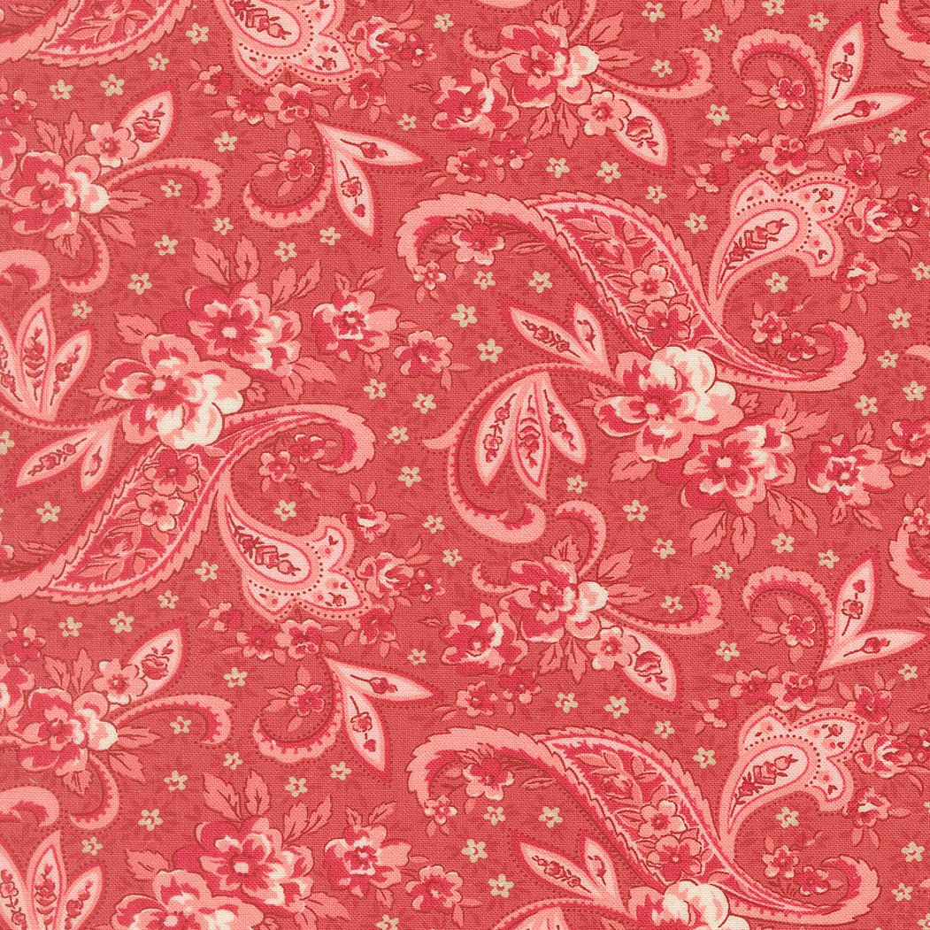 Petals and Polka Dots Pretty Paisley Tea Rose - 3081 17 - by Bunny Hill Designs for Moda