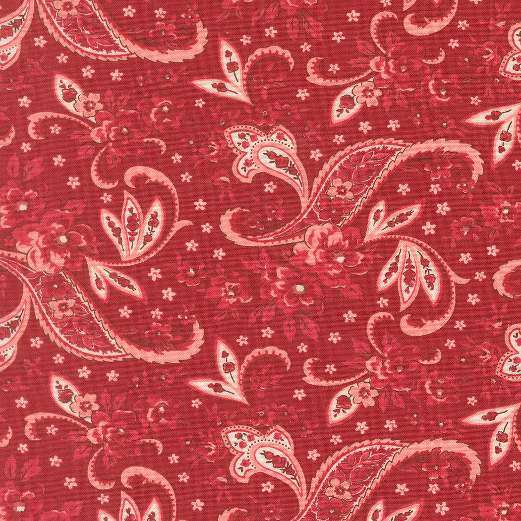 Petals and Polka Dots Pretty Paisley Rose - 3081 20 - by Bunny Hill Designs for Moda