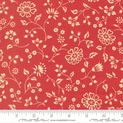 Petals and Polka Dots Fleurs Florals Tea Rose - 3082 18 - by Bunny Hill Designs for Moda