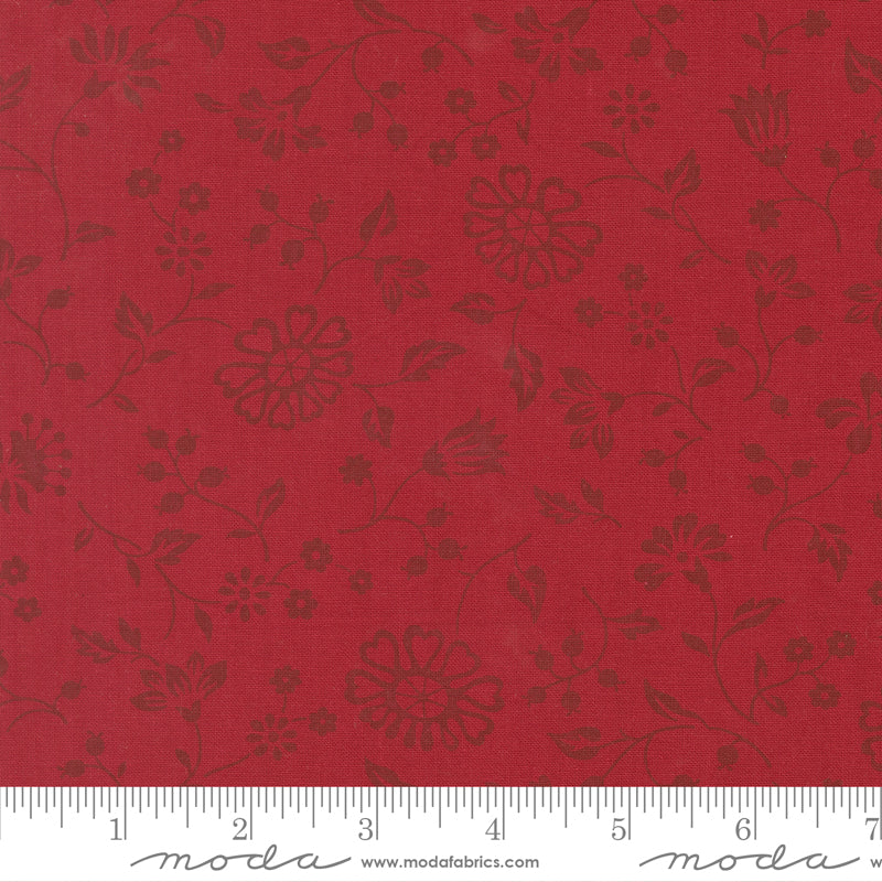 Petals and Polka Dots Fleurs Florals Rose - 3082 20 - by Bunny Hill Designs for Moda