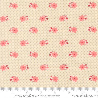 Petals and Polka Dots Pinwheels Florals Dots Lace - 3083 11 - by Bunny Hill Designs for Moda