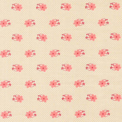 Petals and Polka Dots Pinwheels Florals Dots Lace - 3083 11 - by Bunny Hill Designs for Moda