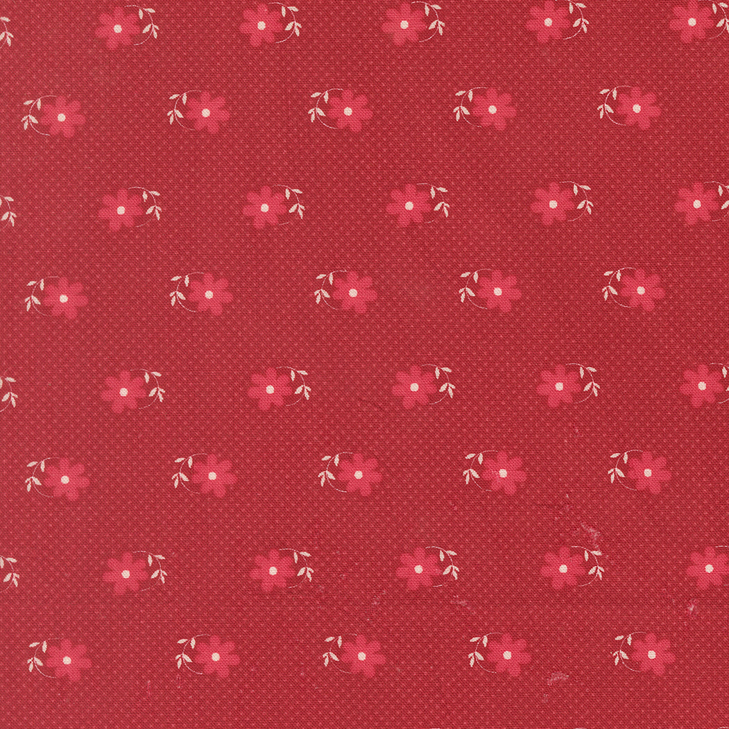 Petals and Polka Dots Pinwheels Florals Dots Rose - 3083 20 - by Bunny Hill Designs for Moda