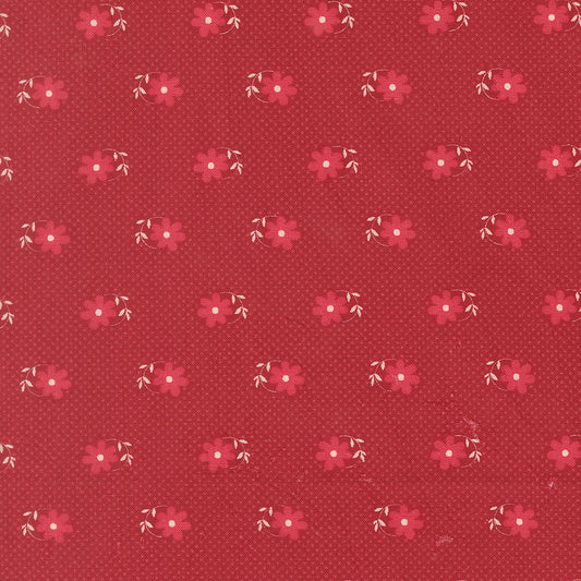 Petals and Polka Dots Pinwheels Florals Dots Rose - 3083 20 - by Bunny Hill Designs for Moda