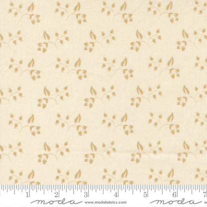 Petals and Polka Dots Rose Hips Florals Lace Linen - 3085 23 - by Bunny Hill Designs for Moda
