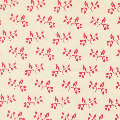 Petals and Polka Dots Rose Hips Florals Lace - 3085 11 - by Bunny Hill Designs for Moda
