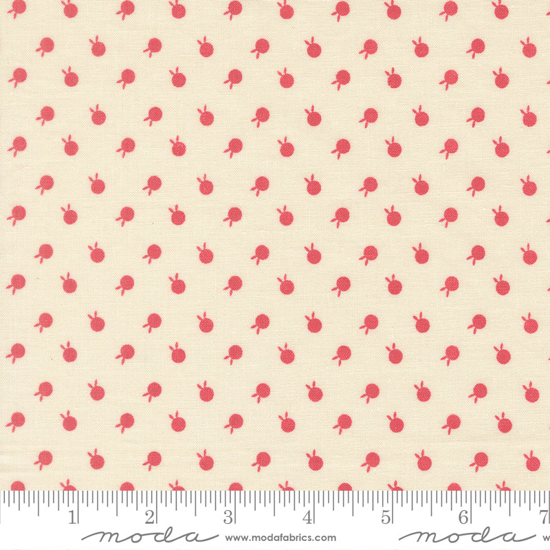 Petals and Polka Dots Berry Dots Dark Pink Lace - 3086 11 - by Bunny Hill Designs for Moda