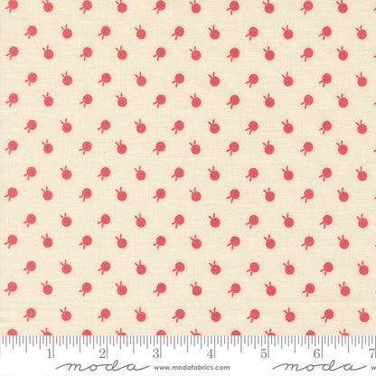 Petals and Polka Dots Berry Dots Dark Pink Lace - 3086 11 - by Bunny Hill Designs for Moda