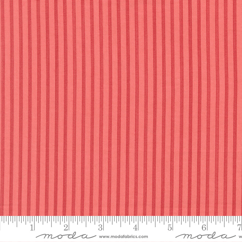 Petals and Polka Dots Berry Stripes - 3087 16 - by Bunny Hill Designs for Moda