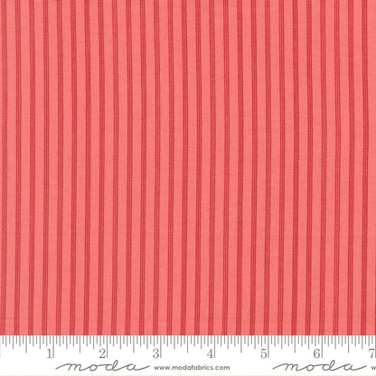 Petals and Polka Dots Berry Stripes - 3087 16 - by Bunny Hill Designs for Moda
