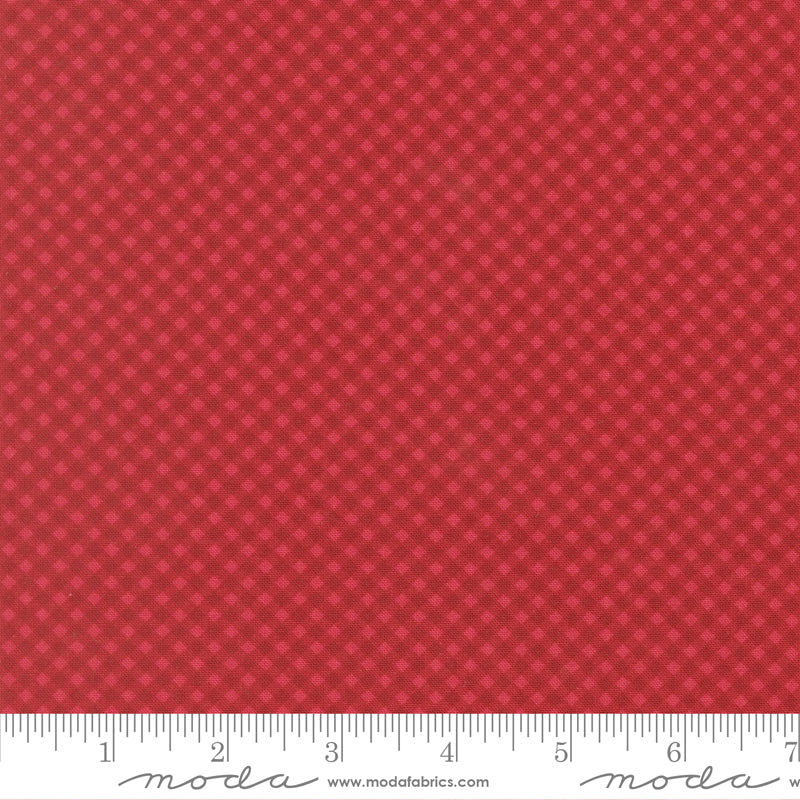 Petals and Polka Dots Gingham Checks and Plaids Rose - 3088 18 - by Bunny Hill Designs for Moda