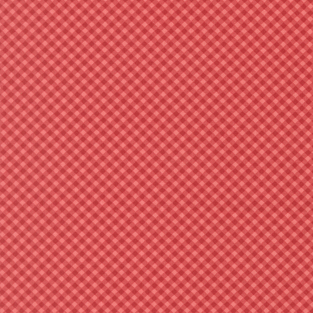 Petals and Polka Dots Gingham Checks and Plaids Berry - 3088 16 - by Bunny Hill Designs for Moda