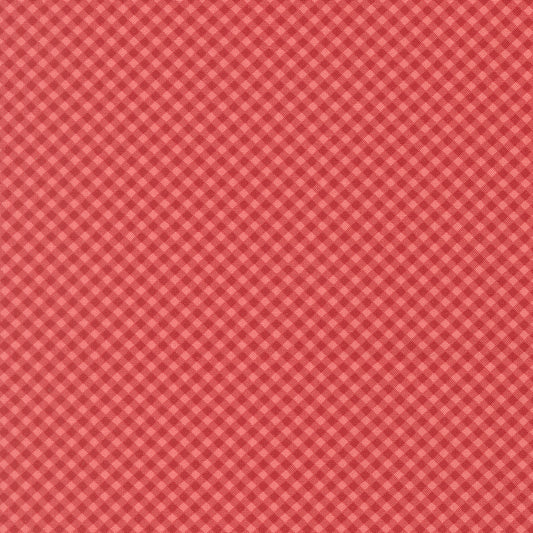 Petals and Polka Dots Gingham Checks and Plaids Berry - 3088 16 - by Bunny Hill Designs for Moda