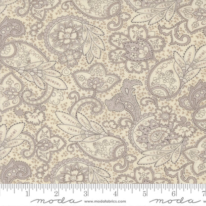 Ambiance Porcelain Silver Paisley - 44411 22 by 3 Sisters for Moda