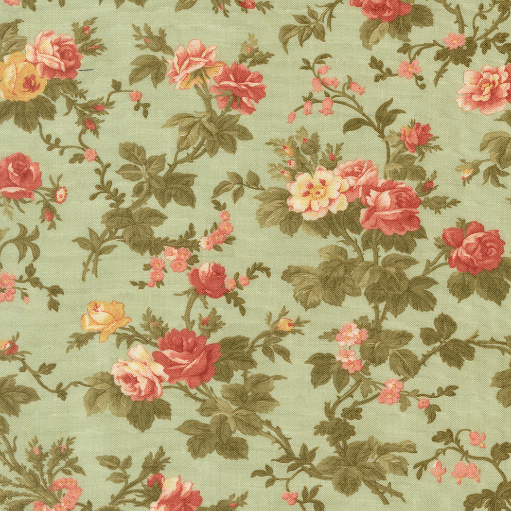 Ambiance Mist Rose Garden Florals  - 44413 14 by 3 Sisters for Moda