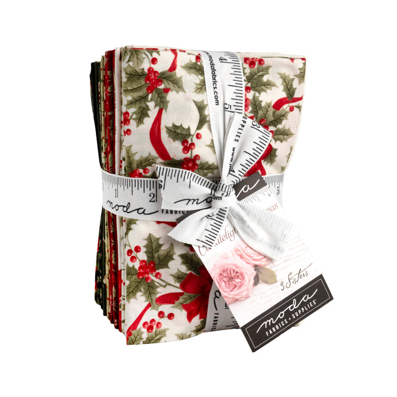 Candlelight Christmas Fat Eighth Bundle 3 Sisters for Moda