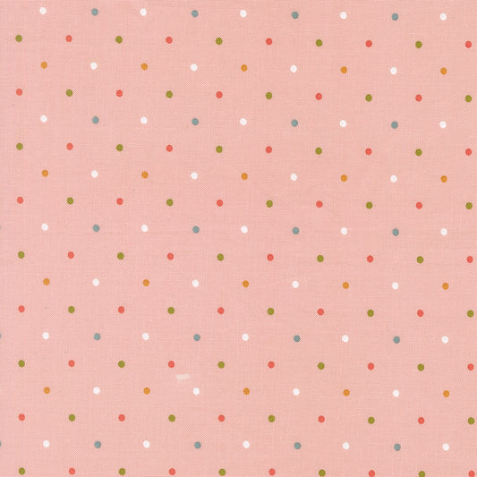 Magic Dot Basics - Carnation 5230 52 by Lella Boutique for Moda
