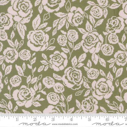 Wild Honey Rose Tapestry - Fern 5251 15 by Lella Boutique for Moda
