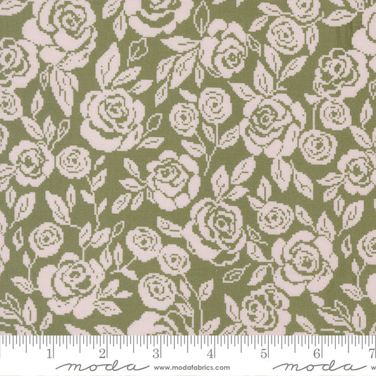 Wild Honey Rose Tapestry - Fern 5251 15 by Lella Boutique for Moda