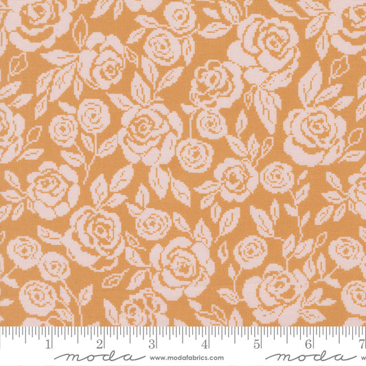 Wild Honey Rose Tapestry - Honey 5251 16 by Lella Boutique for Moda