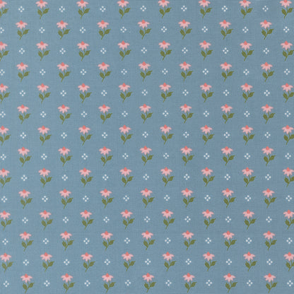 Wild Honey Bumbling Posies - Sky 5252 14 by Lella Boutique for Moda
