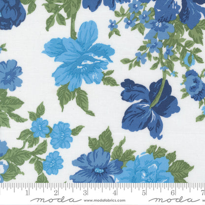 Blueprint White Multi Heirloom Florals - 55330 11 by Camille Roskelley for Moda
