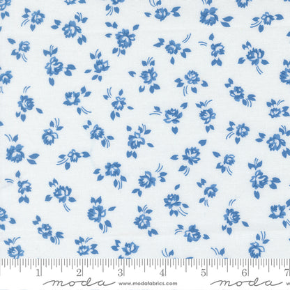 Blueprint White Harbor Grace Small Floral - 55331 11 by Camille Roskelley for Moda