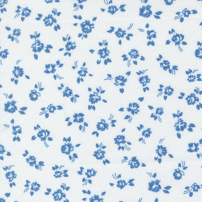 Blueprint White Harbor Grace Small Floral - 55331 11 by Camille Roskelley for Moda