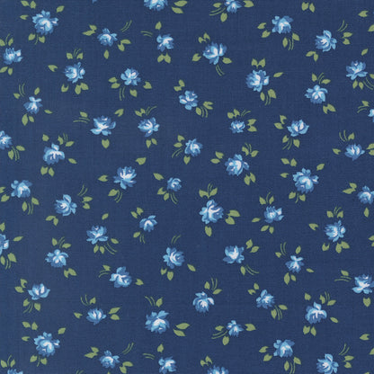 Blueprint Navy Grace Small Floral - 55331 16 by Camille Roskelley for Moda