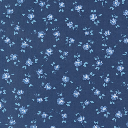 Blueprint Navy Tonal Grace Small Floral - 55331 36 by Camille Roskelley for Moda