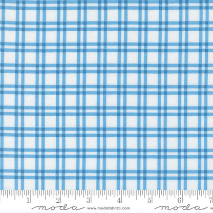Blueprint Plaid White Harbor - 55332 11 by Camille Roskelley for Moda
