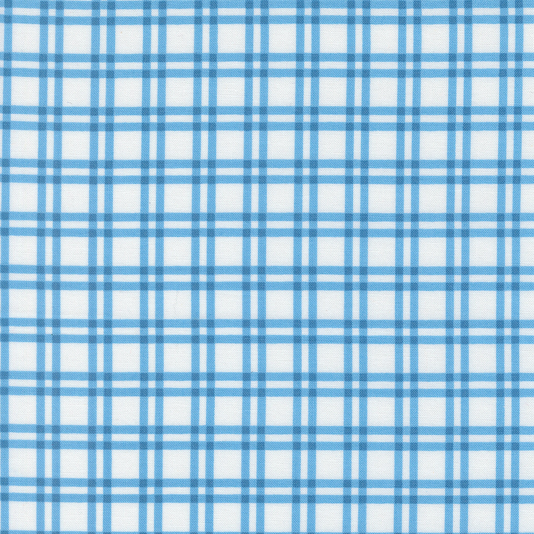 Blueprint Plaid White Harbor - 55332 11 by Camille Roskelley for Moda