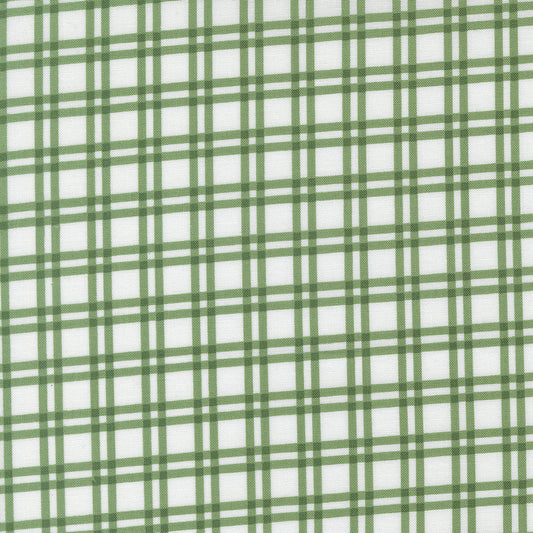 Blueprint Plaid White Grass - 55332 28 by Camille Roskelley for Moda