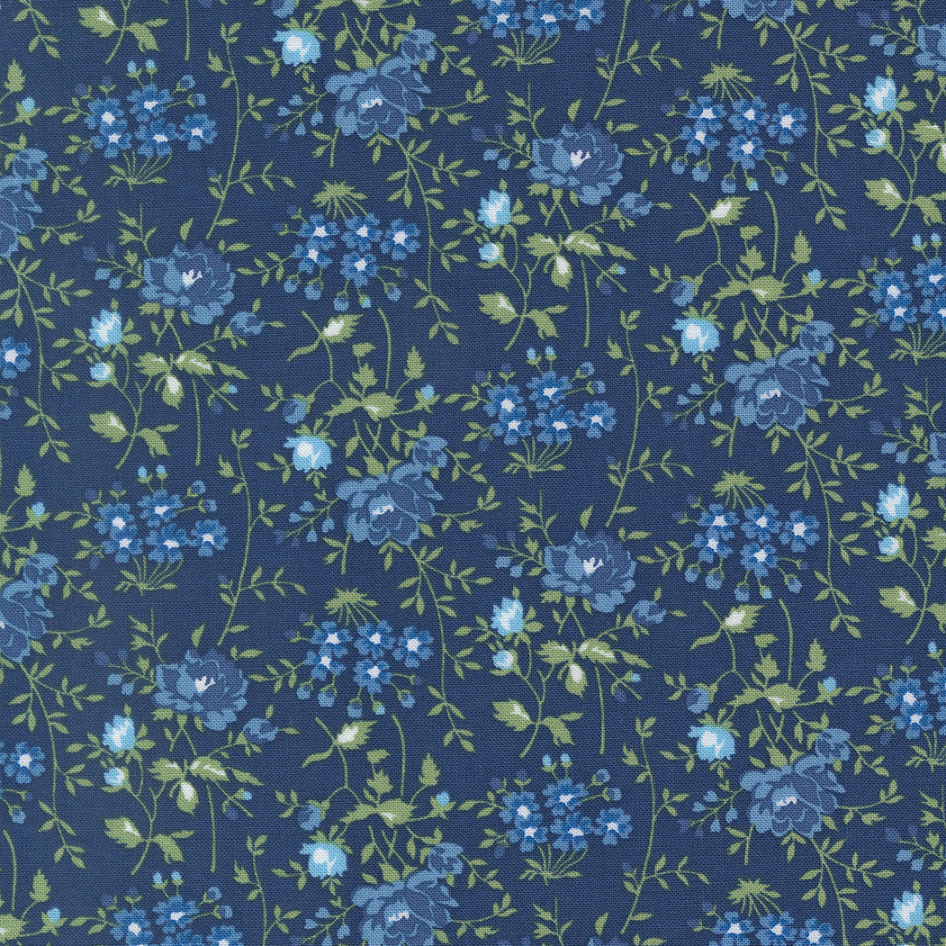 Blueprint Bloomsbury Florals Navy - 55333 16 by Camille Roskelley for Moda