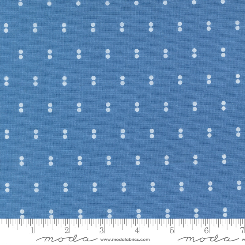 Blueprint Dots Blue - 55334 15 by Camille Roskelley for Moda