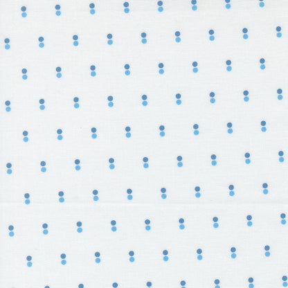 Blueprint Dots White Harbor - 55334 11 by Camille Roskelley for Moda