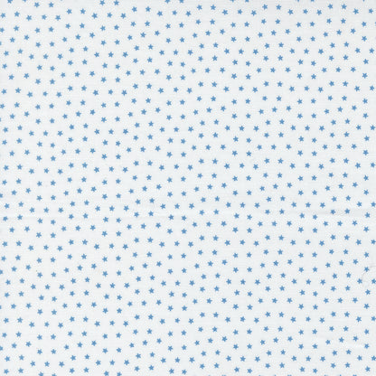 Blueprint Starlight Blenders Stars White Blue - 55337 11 by Camille Roskelley for Moda