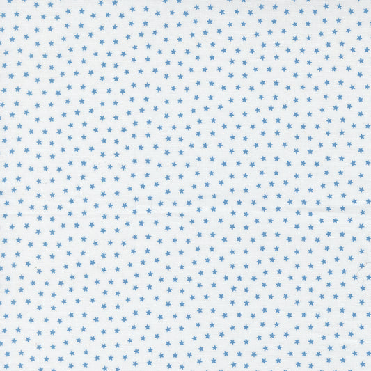 Blueprint Starlight Blenders Stars White Blue - 55337 11 by Camille Roskelley for Moda