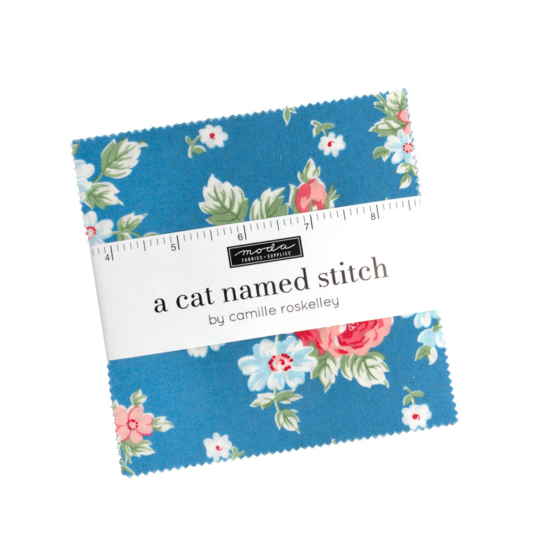A Cat Named Stitch Charm Pack by Camille Roskelley for Moda